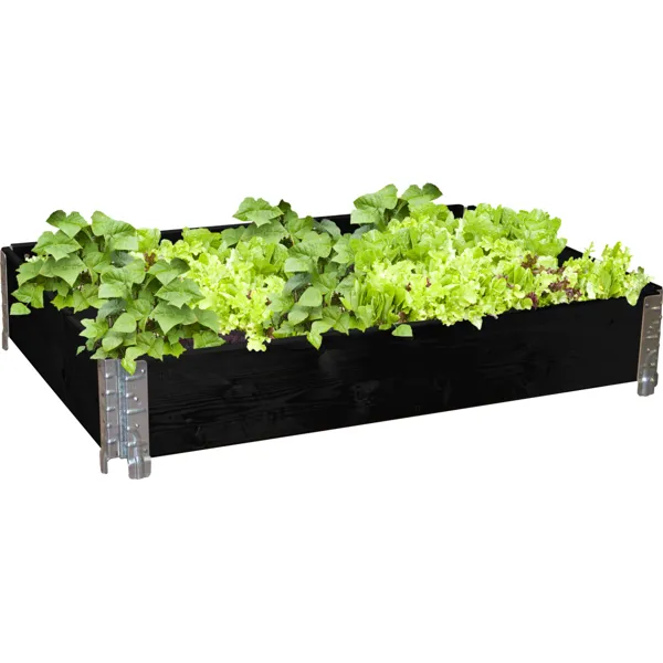 Liten svart pallekarm, 80 cm